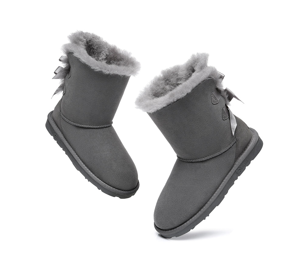 EVERAU® UGG Boots Women Short Back Bow EVERAU