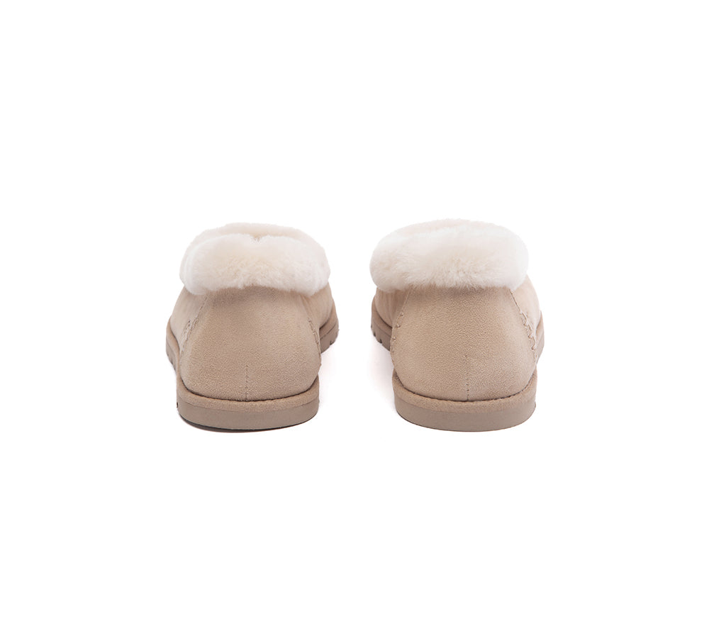 AUSTRALIAN SHEPHERD® UGG Slippers Women Sheepskin Wool Trim Milea UGG AUSTRALIAN SHEPHERD