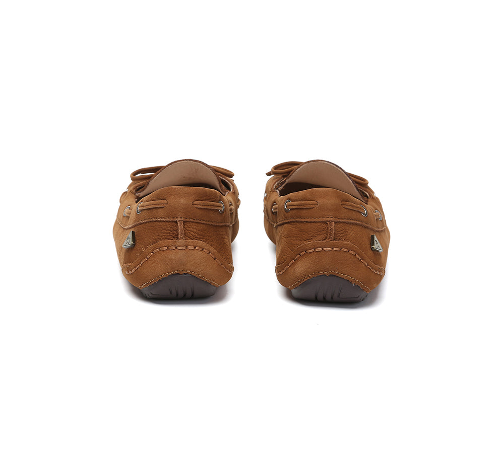 EVERAU® Women Leather Bow Casual Loafers Summer Moccasins Monty