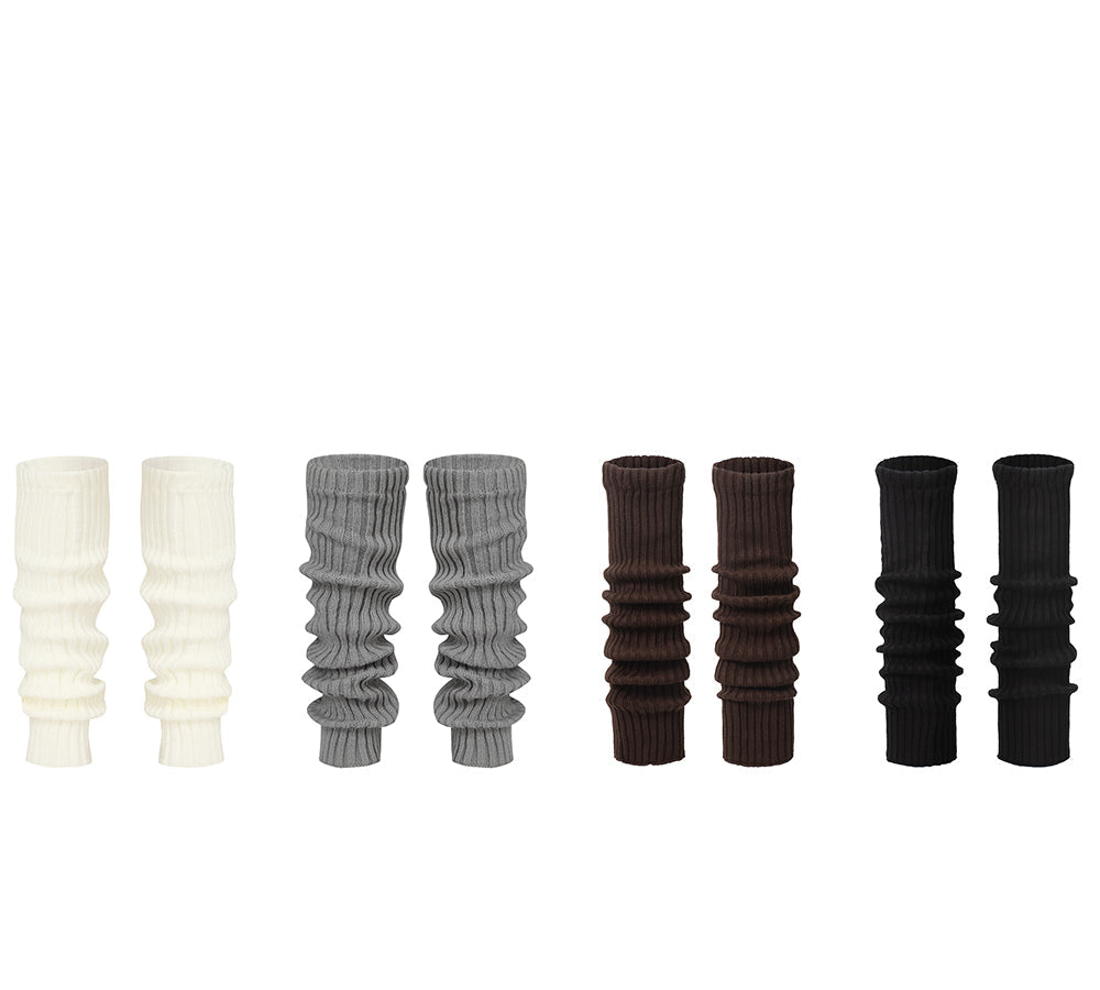 EVERAU® Women Stretchy Ribbed Knit Thick Leg Warmers EVERAU