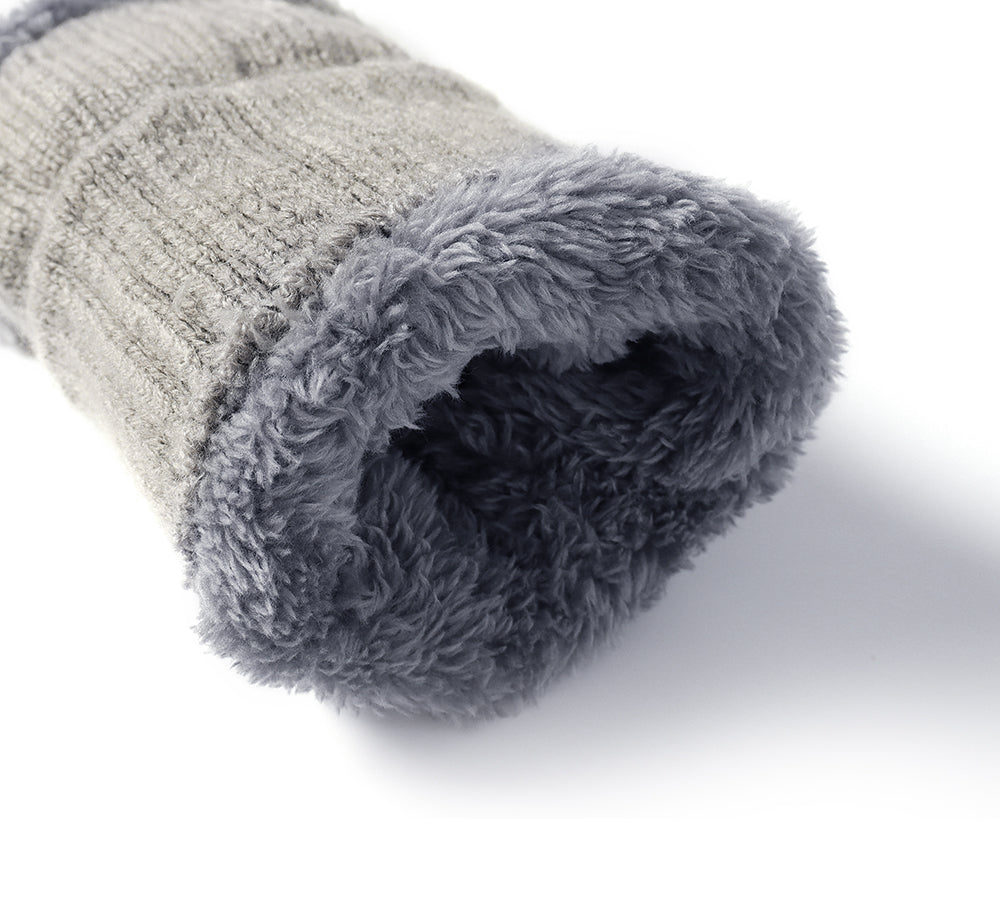 EVERAU® Fingerless Ultra Plush Knit Gloves