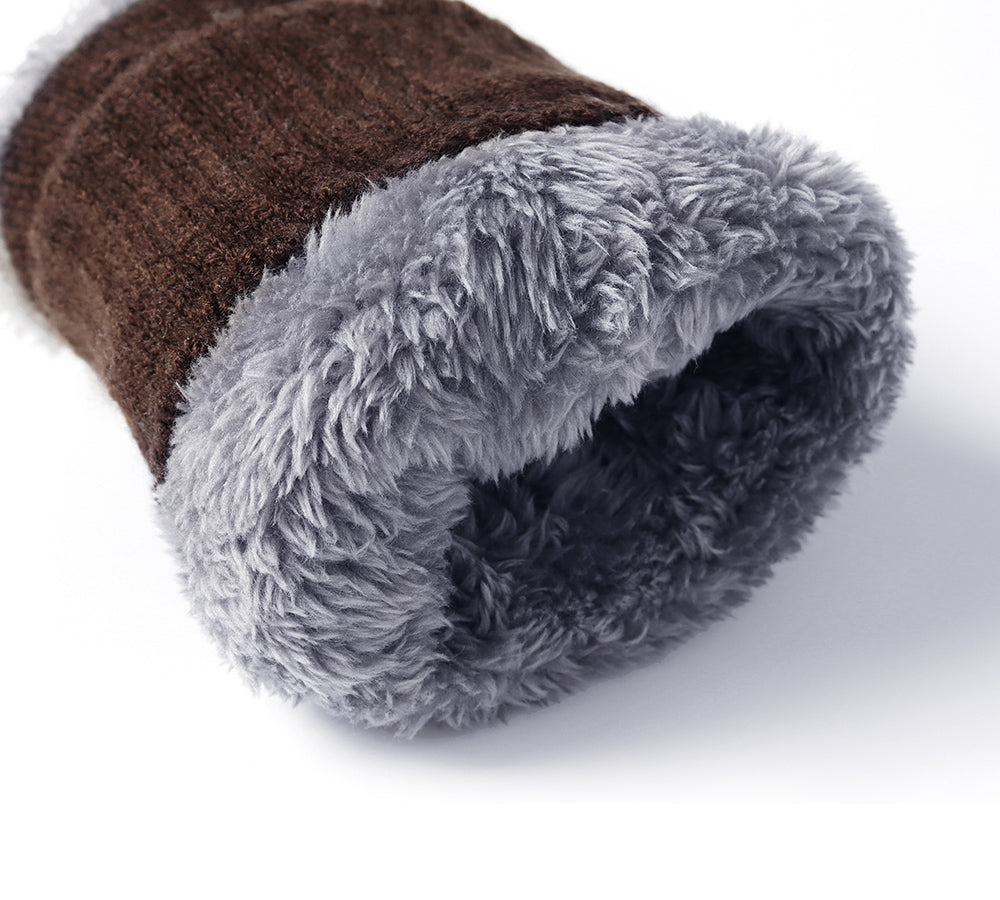 EVERAU® Fingerless Ultra Plush Knit Gloves