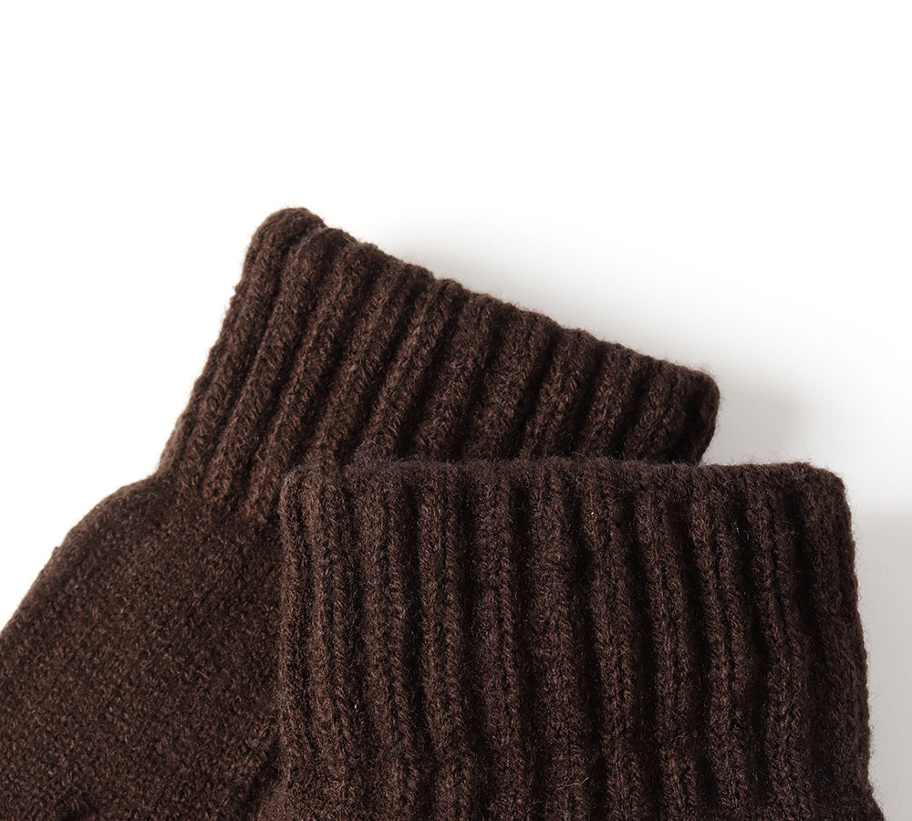 EVERAU® Fingerless Ultra Plush Knit Gloves
