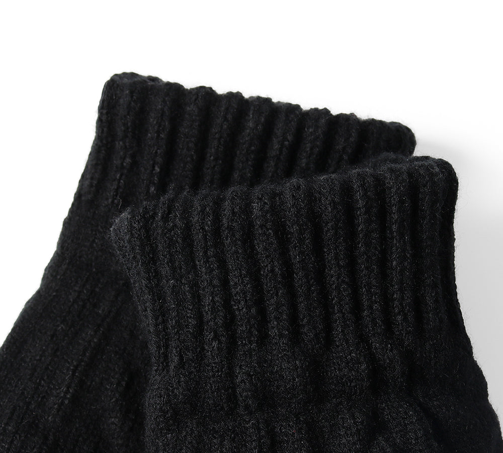 EVERAU® Fingerless Ultra Plush Knit Gloves