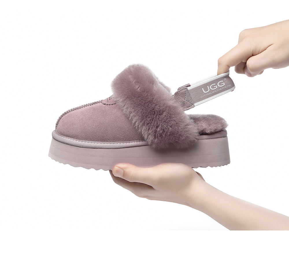 Removable Strap UGG Slipper Women Waffle The UGG Boots