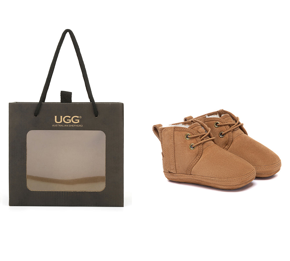 AUSTRALIAN SHEPHERD® UGG Boots Baby Bootie Lace Up Gift Set Pavory UGG AUSTRALIAN SHEPHERD