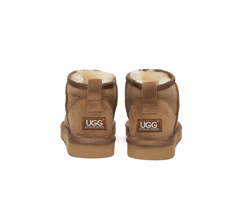 AUSTRALIAN SHEPHERD® UGG Boots Sheepskin Wool Ankle Mini Jade