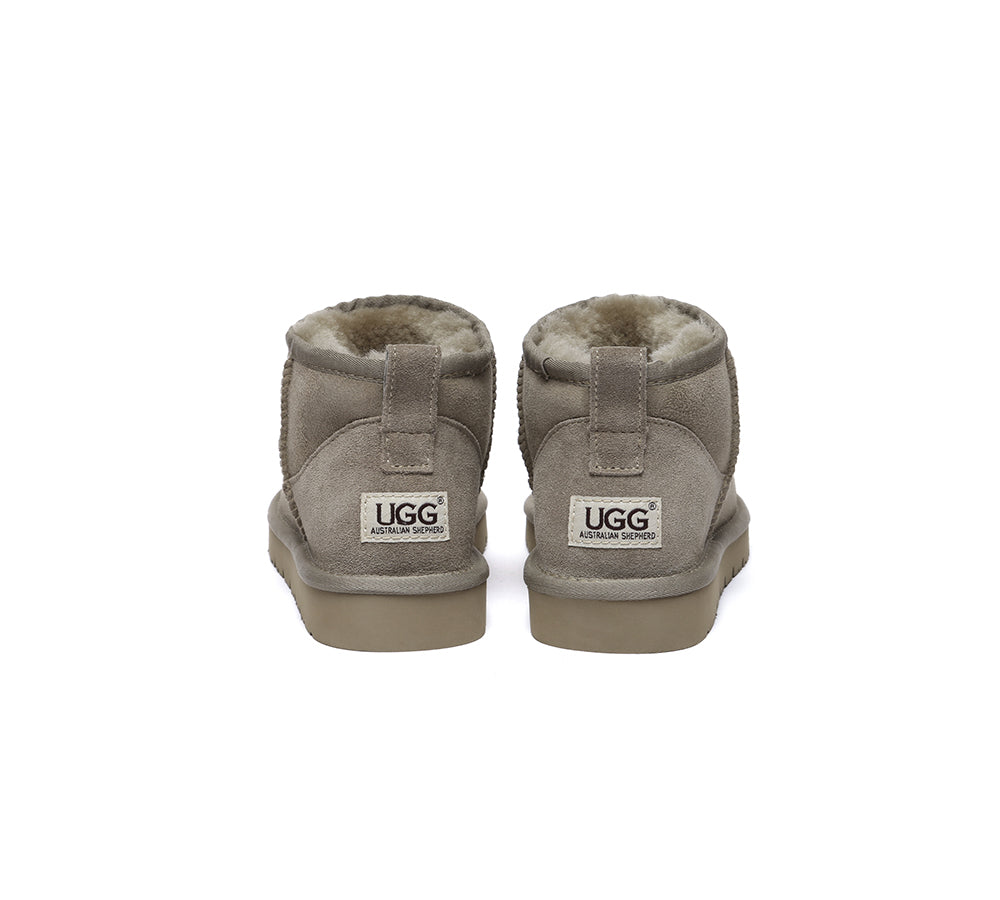 AUSTRALIAN SHEPHERD® UGG Boots Sheepskin Wool Ankle Mini Jade