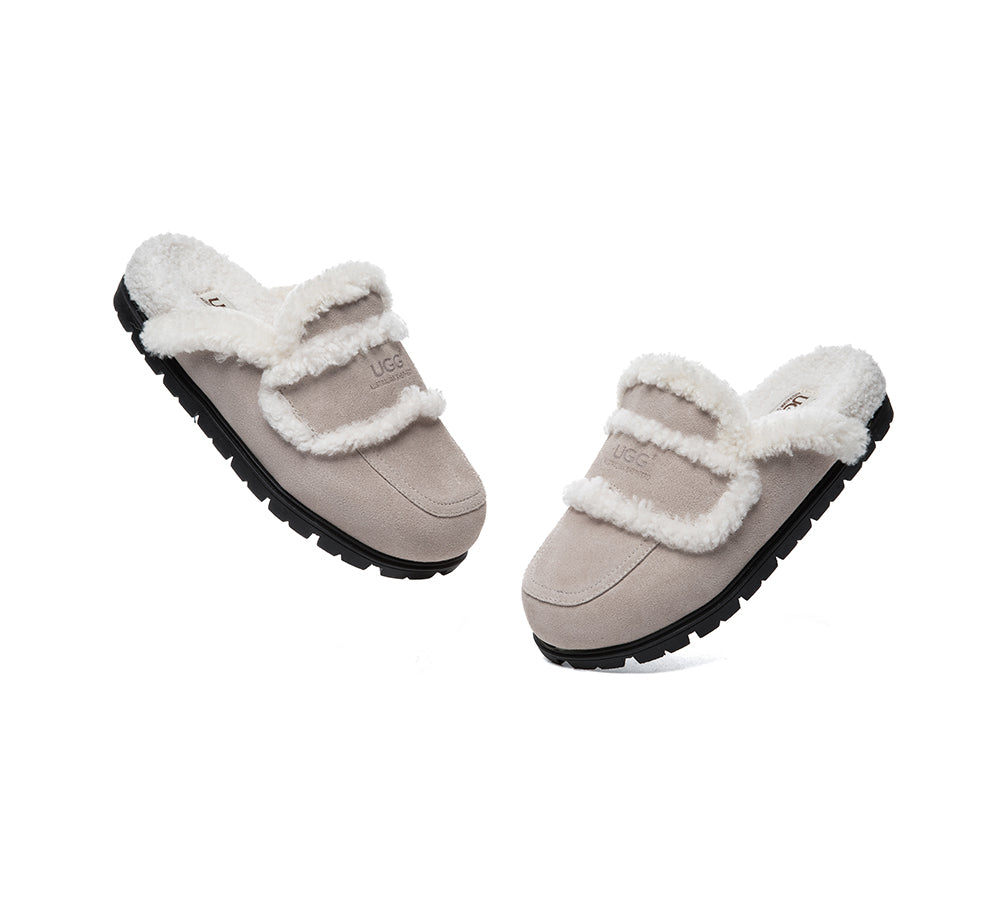 AUSTRALIAN SHEPHERD® UGG Slippers Sheepskin Wool Shearling Lined Remi