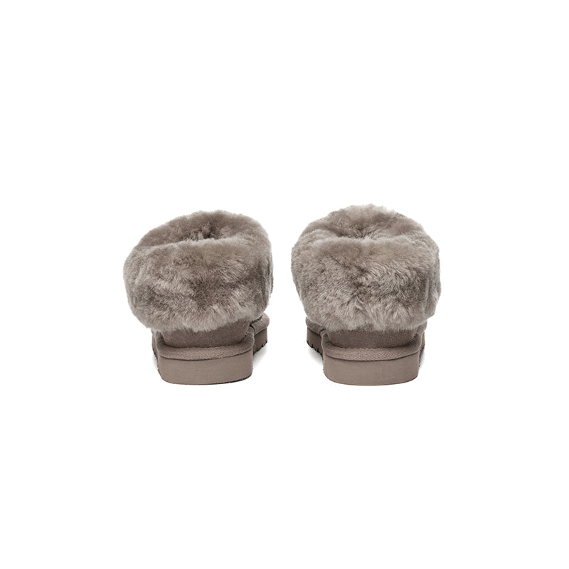 AUSTRALIAN SHEPHERD® UGG Slippers Kids Sheepskin Wool Ankle Homey