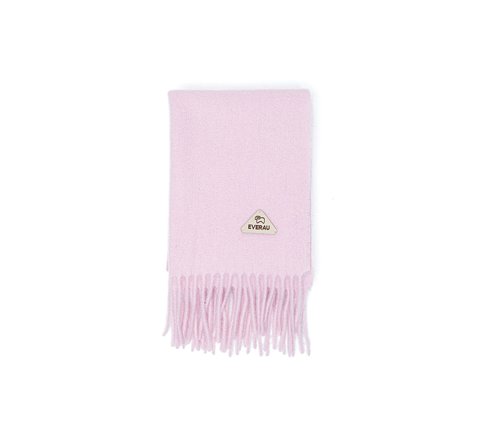 EVERAU® 100% Wool Plain Scarf Eva