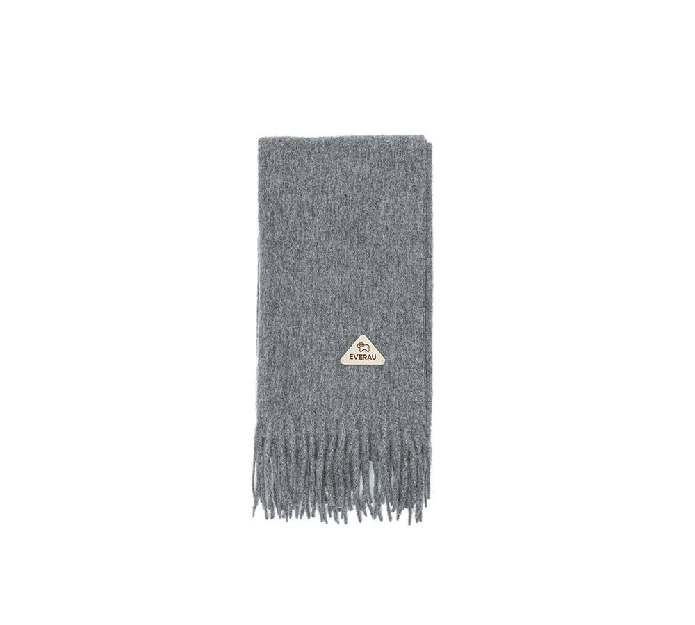 EVERAU® 100% Wool Plain Scarf Eva