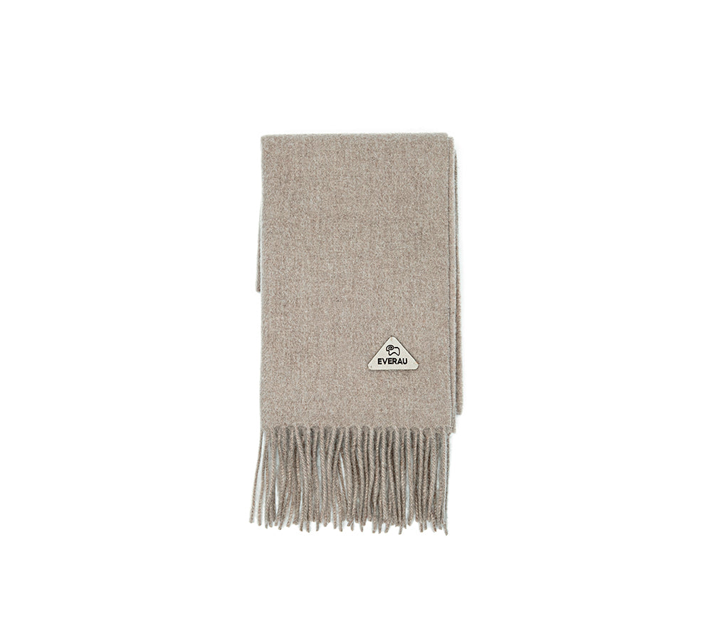 EVERAU® 100% Wool Plain Scarf Eva