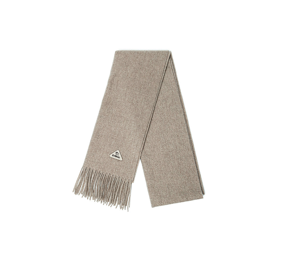 EVERAU® 100% Wool Plain Scarf Eva