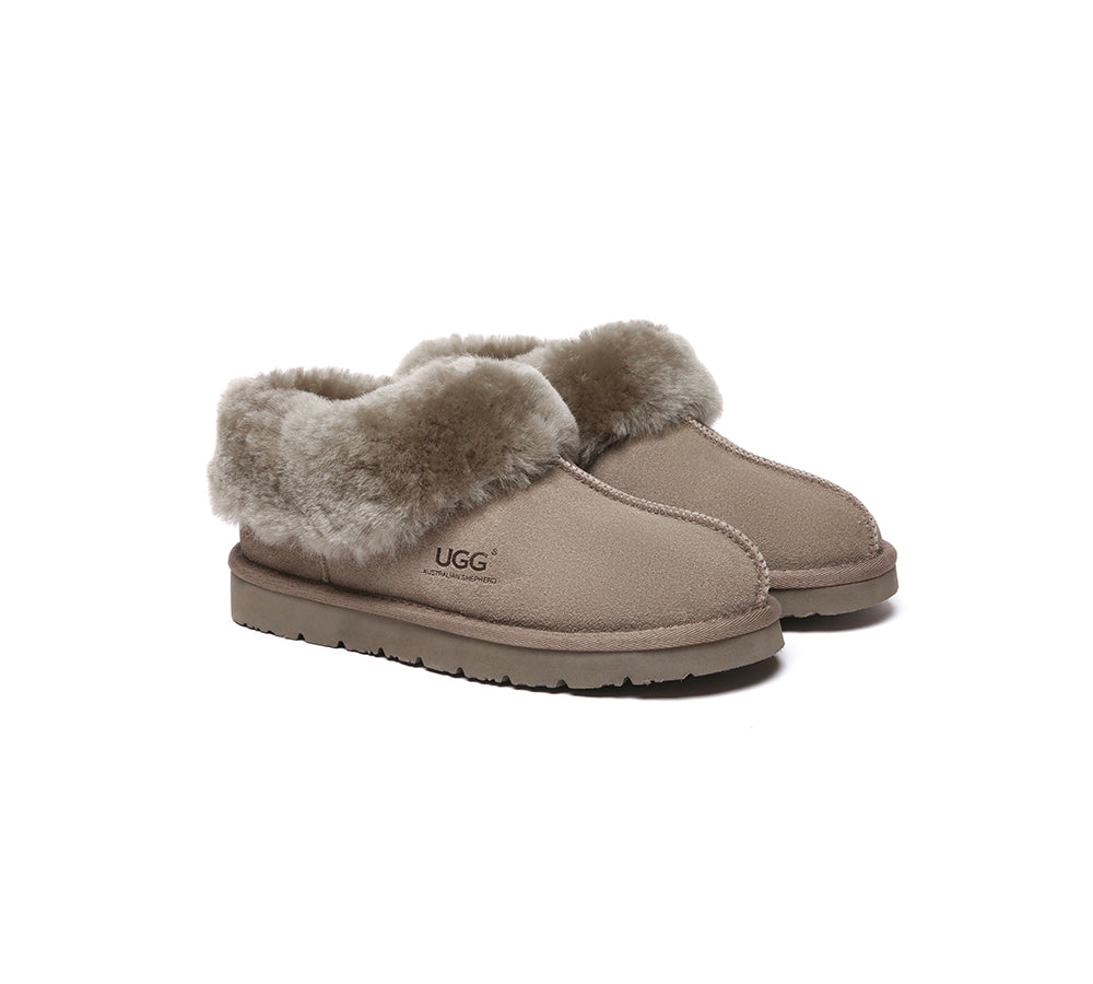 AUSTRALIAN SHEPHERD® UGG Slippers Sheepskin Wool Ankle Homey Special