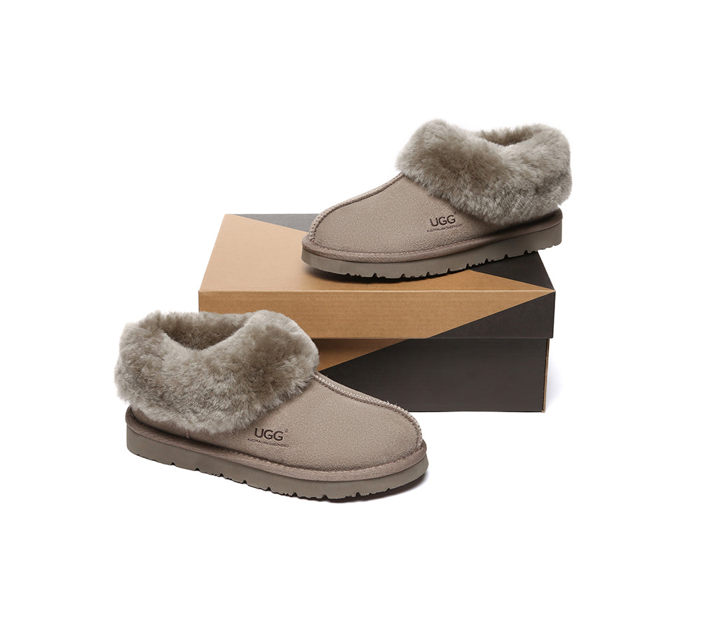 AUSTRALIAN SHEPHERD® UGG Slippers Sheepskin Wool Ankle Homey Special