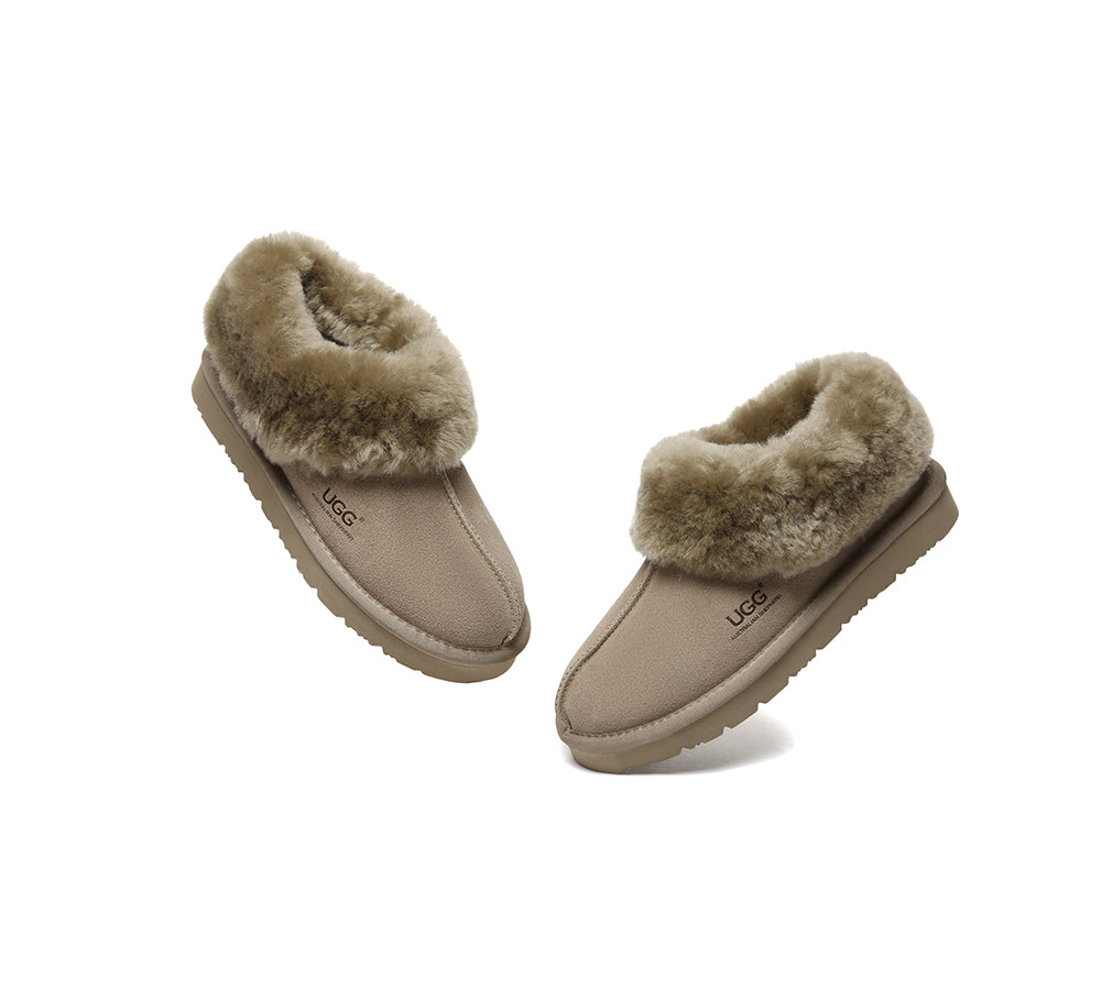 AUSTRALIAN SHEPHERD® UGG Slippers Sheepskin Wool Ankle Homey Special