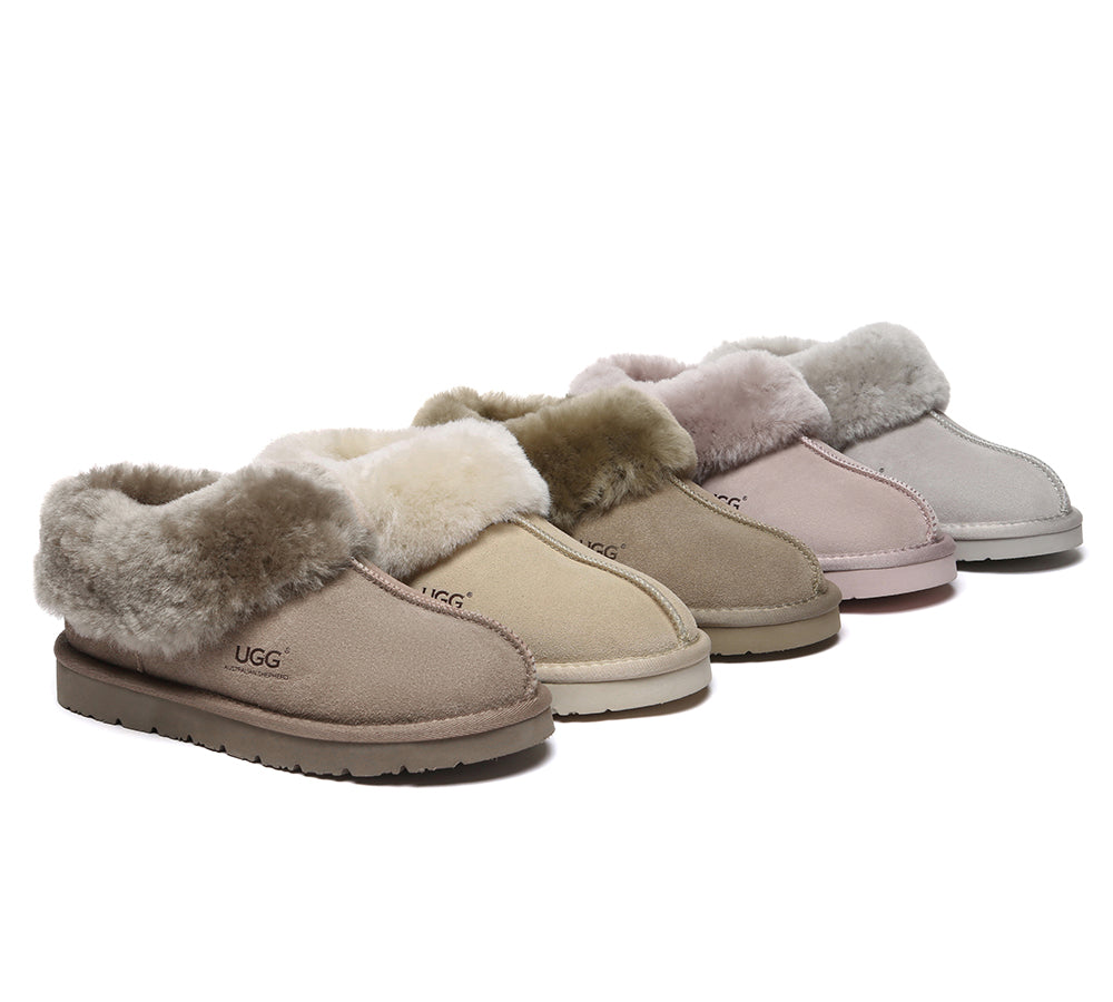 AUSTRALIAN SHEPHERD® UGG Slippers Sheepskin Wool Ankle Homey Special