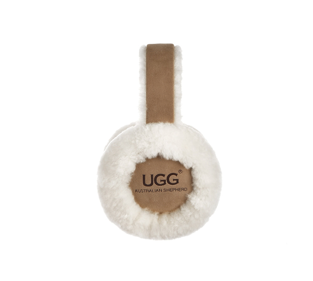 AUSTRALIAN SHEPHERD® UGG Kids Adjustable Sheepskin Wool Earmuff Connie