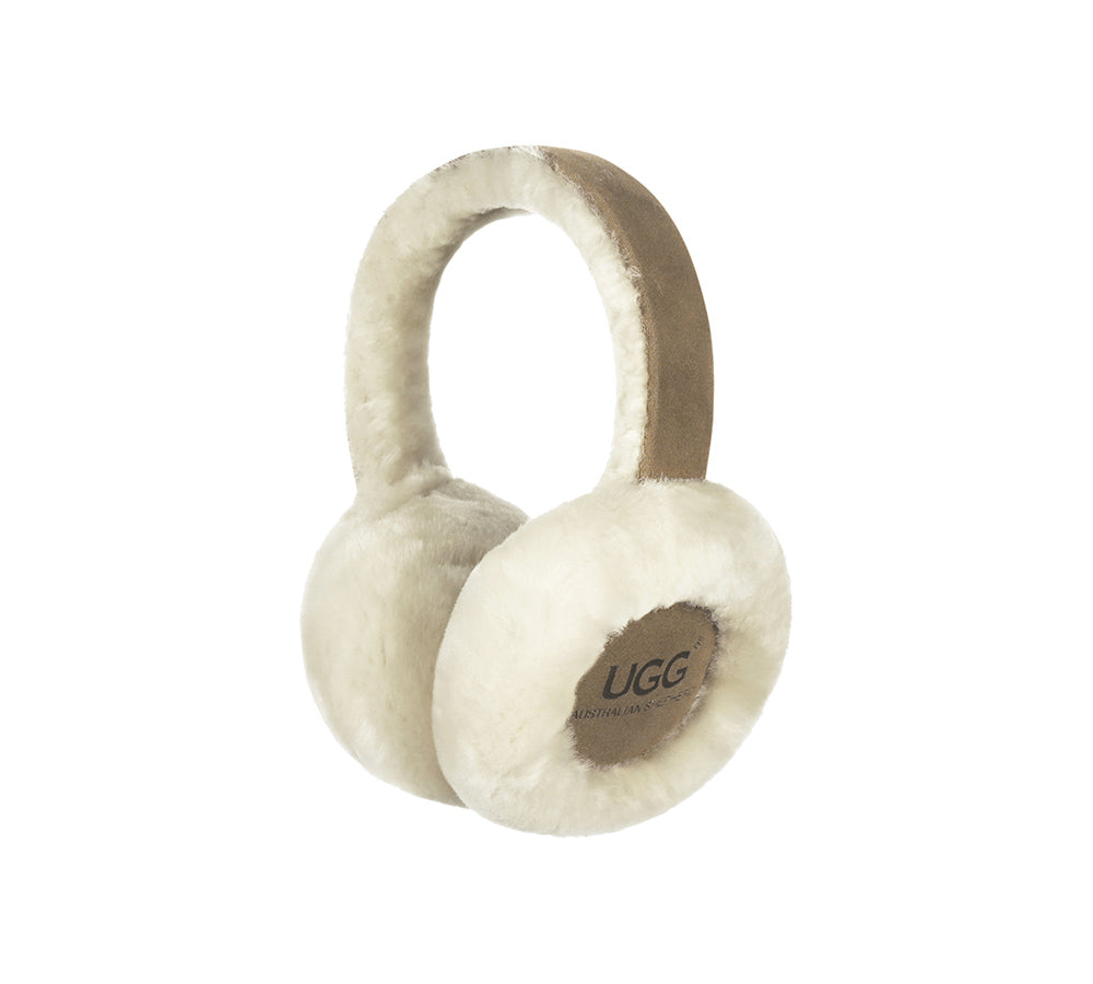 AUSTRALIAN SHEPHERD® UGG Kids Adjustable Sheepskin Wool Earmuff Connie