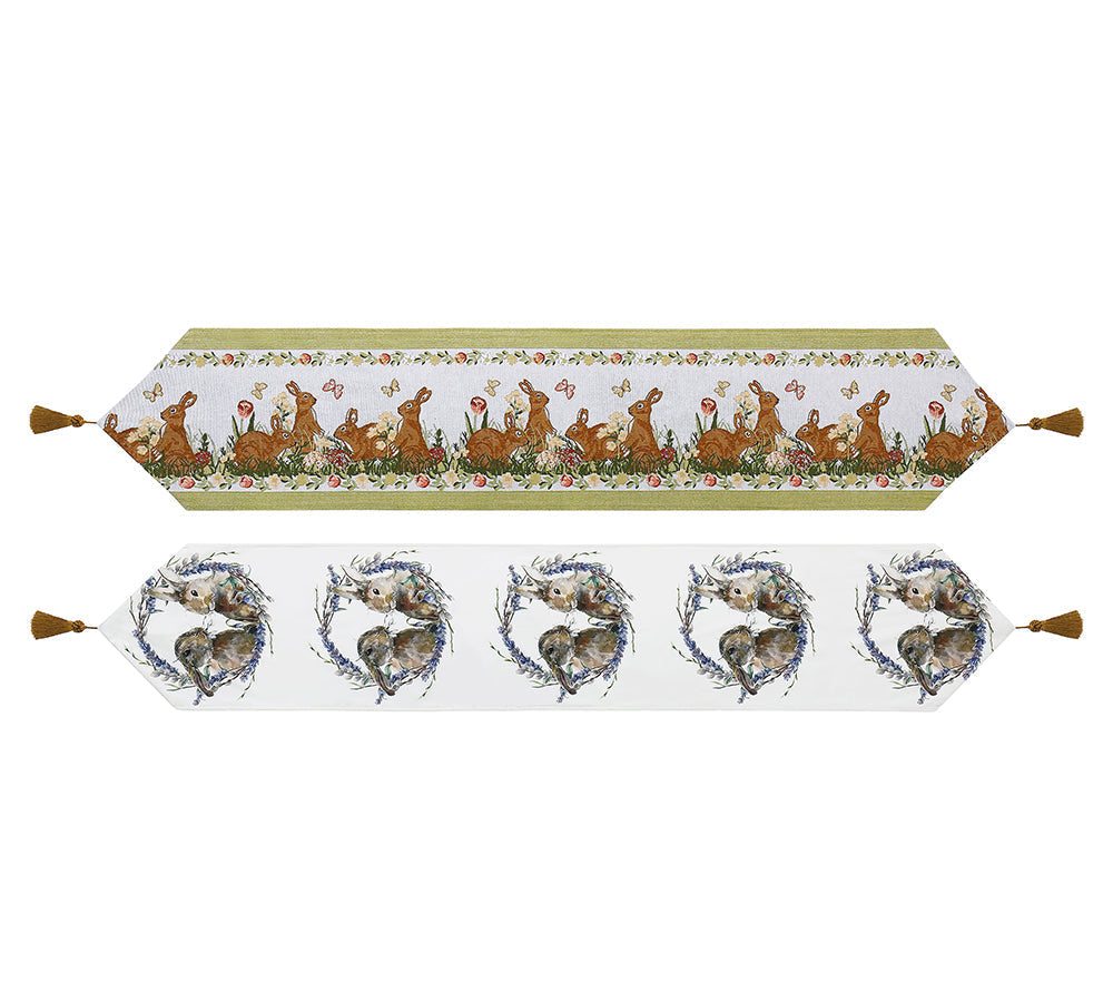 Accessories - Bunny Table Runner With Tassels
