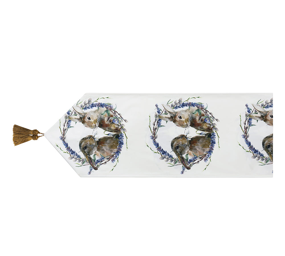 Accessories - Bunny Table Runner With Tassels