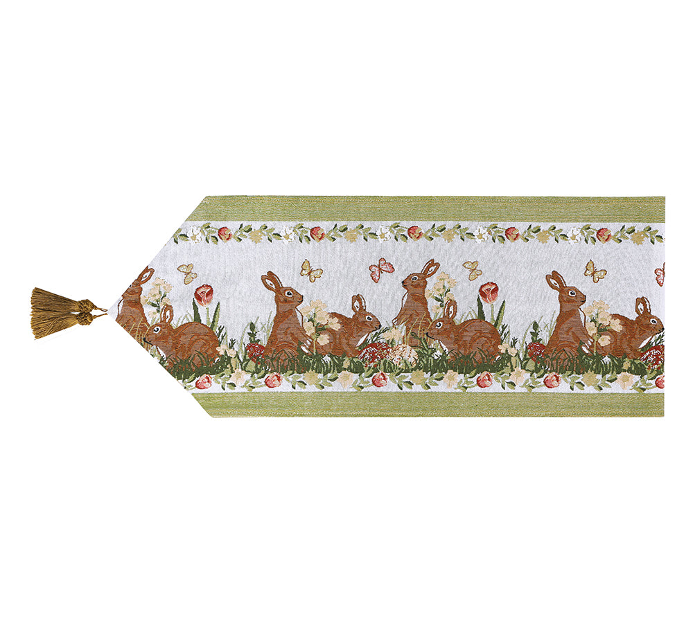 Accessories - Bunny Table Runner With Tassels