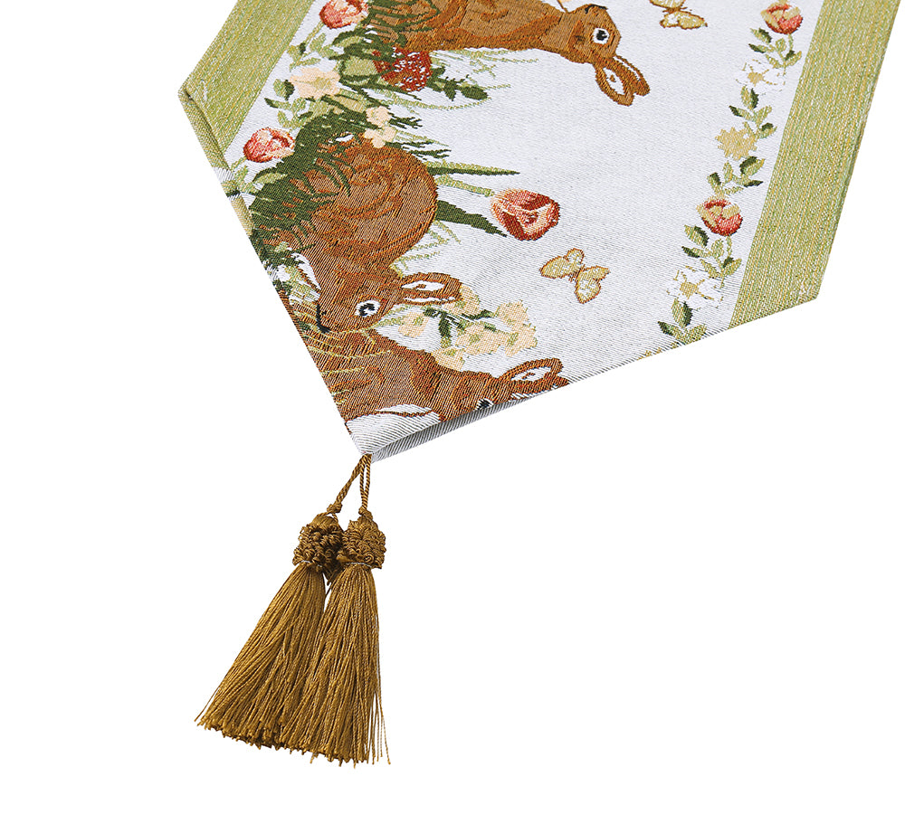 Accessories - Bunny Table Runner With Tassels