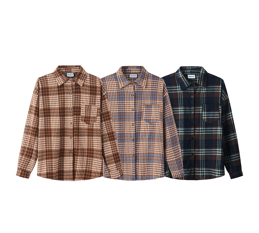 Apparel - Check Flannel Shirt Women Brianna