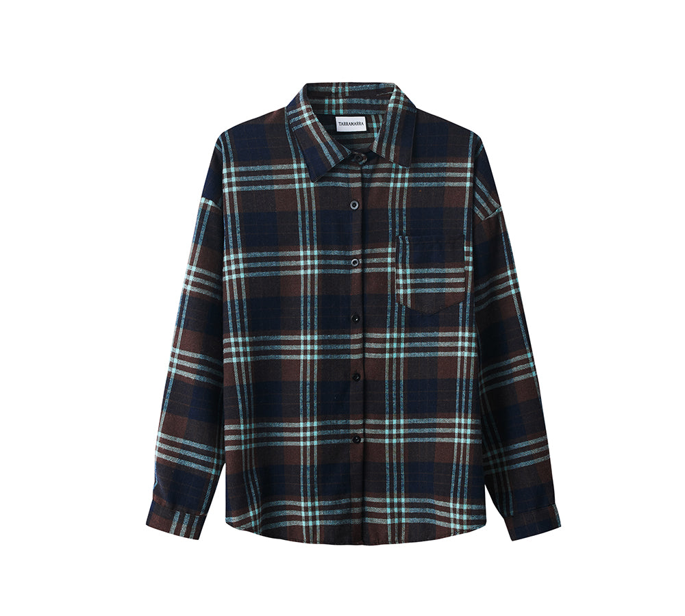 Apparel - Check Flannel Shirt Women Brianna