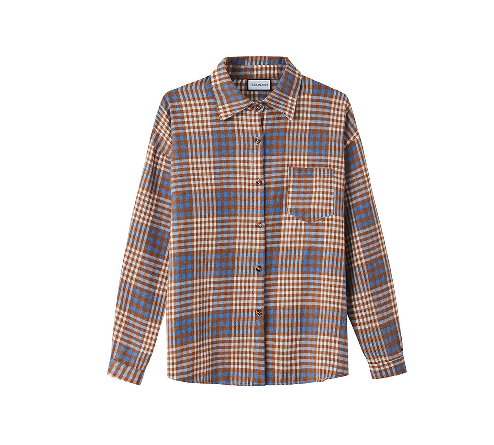 Apparel - Check Flannel Shirt Women Brianna