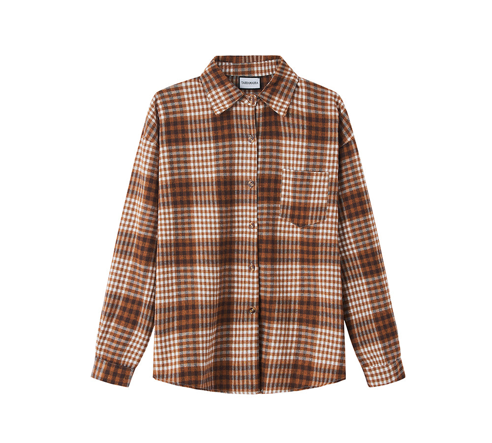 Apparel - Check Flannel Shirt Women Brianna
