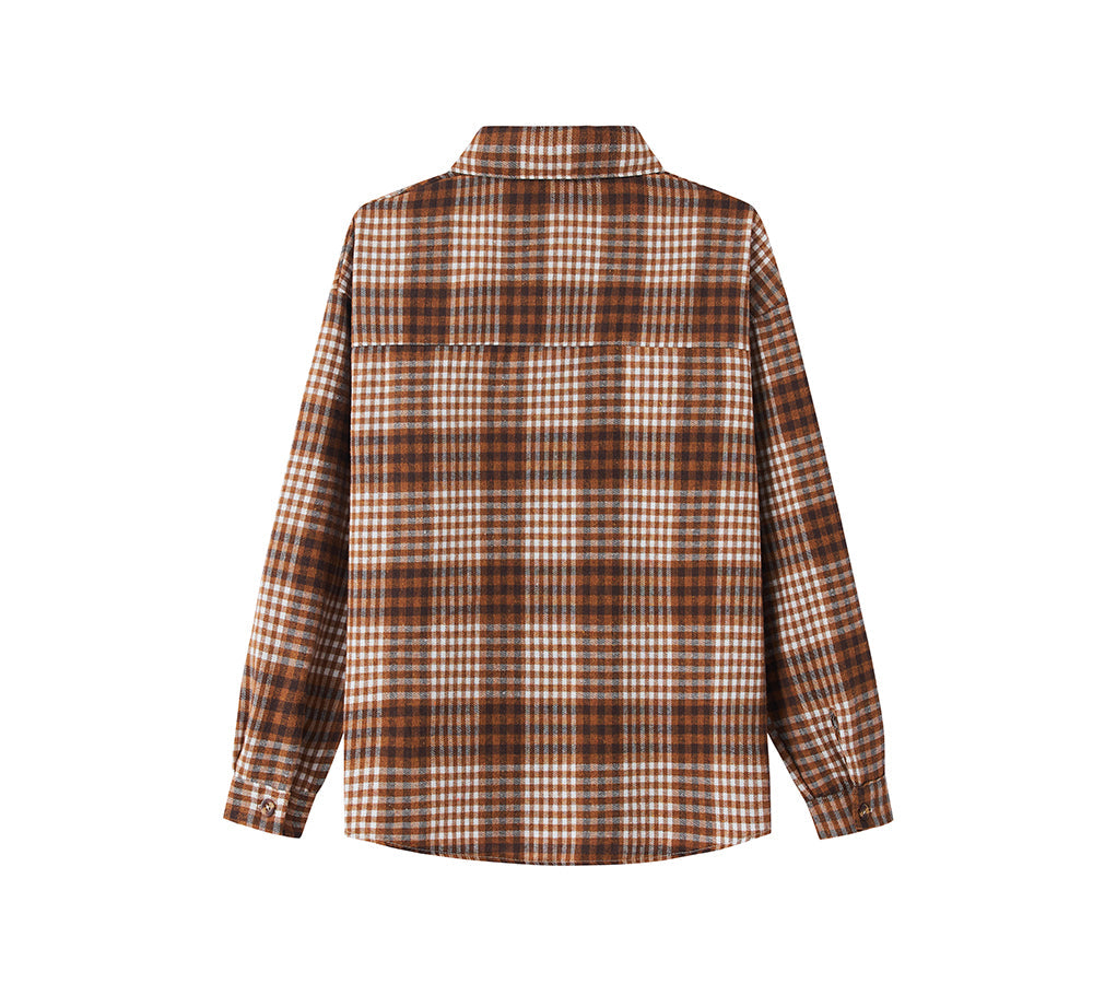 Apparel - Check Flannel Shirt Women Brianna