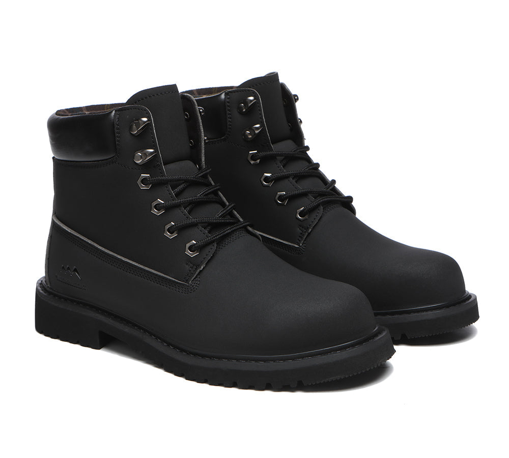 Fashion Boots - Work Safety Lace Up Boots Men Jaden