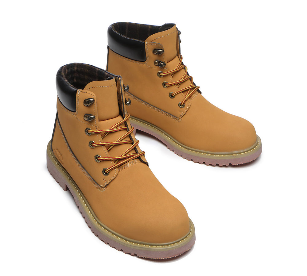 Fashion Boots - Work Safety Lace Up Boots Men Jaden