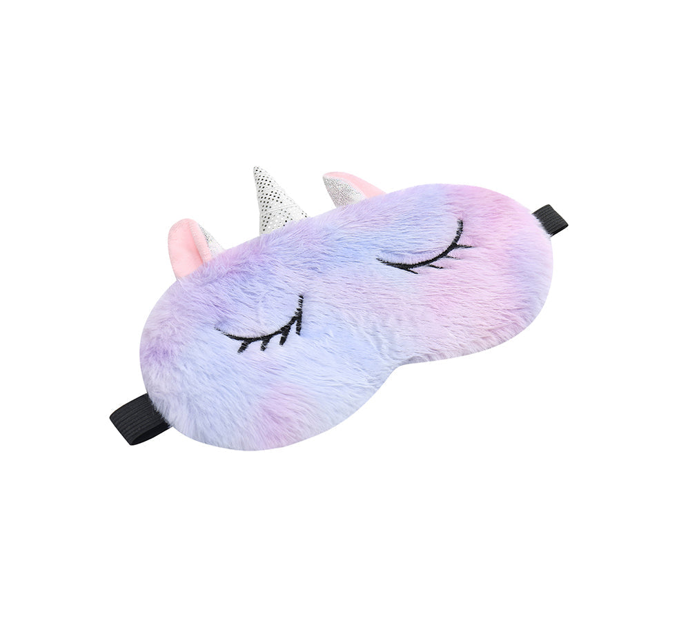 TARRAMARRA® Faux Fur Ultra Plush Unicorn Eye Mask