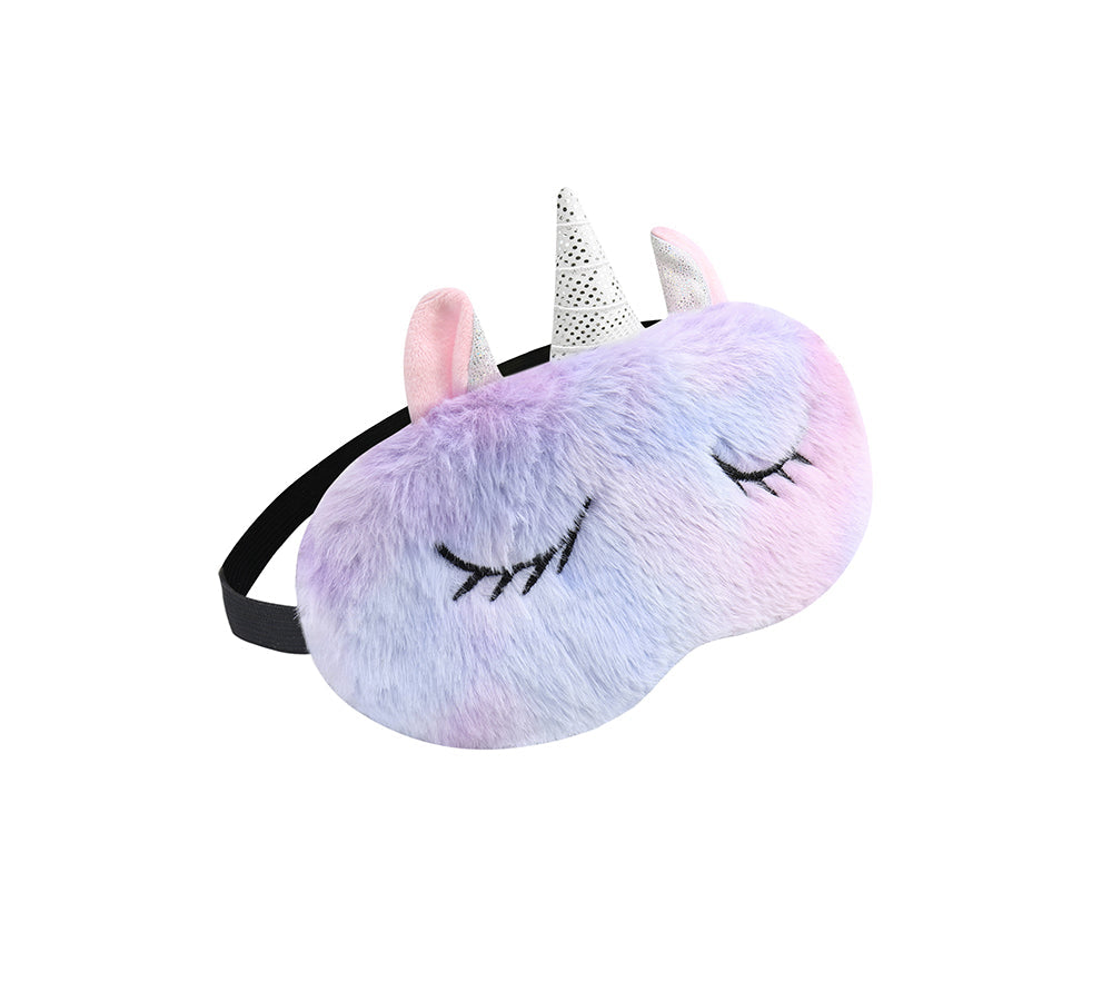 TARRAMARRA® Faux Fur Ultra Plush Unicorn Eye Mask