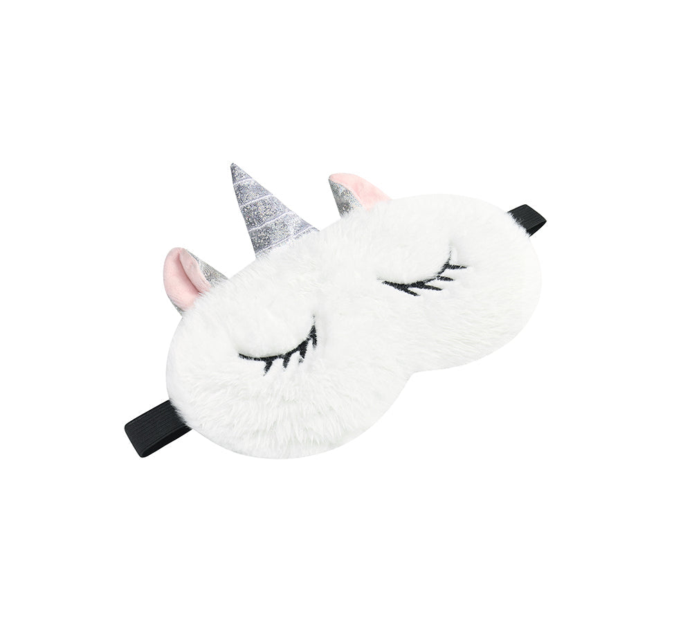 TARRAMARRA® Faux Fur Ultra Plush Unicorn Eye Mask