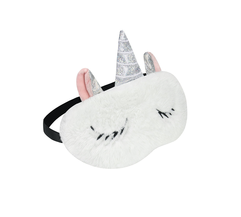 TARRAMARRA® Faux Fur Ultra Plush Unicorn Eye Mask