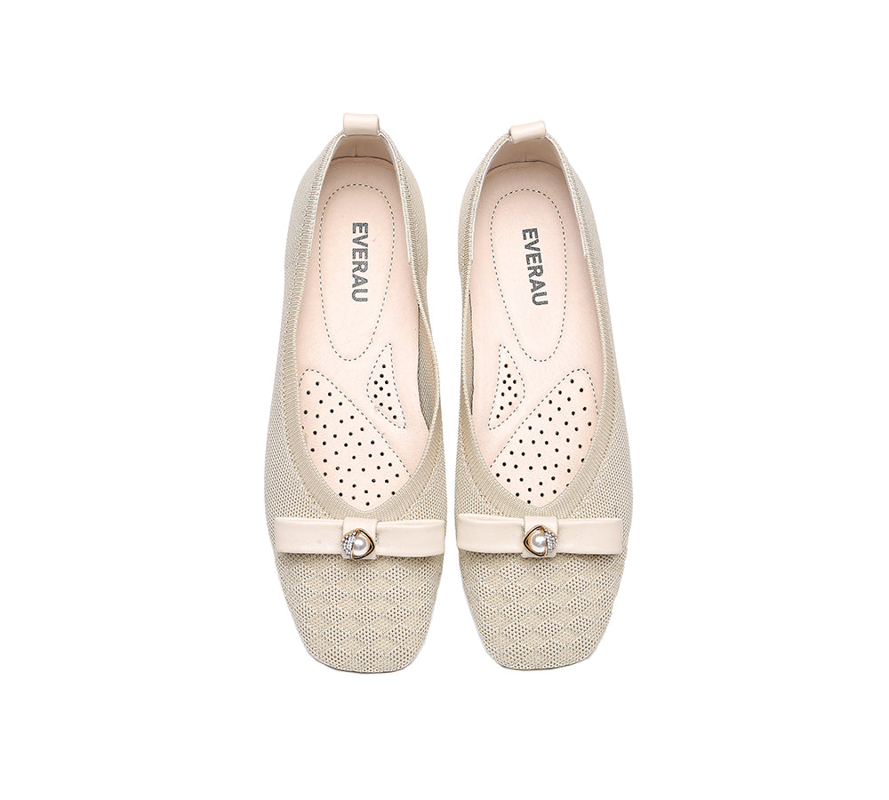 EVERAU® Flats With Bow Women Yolanda