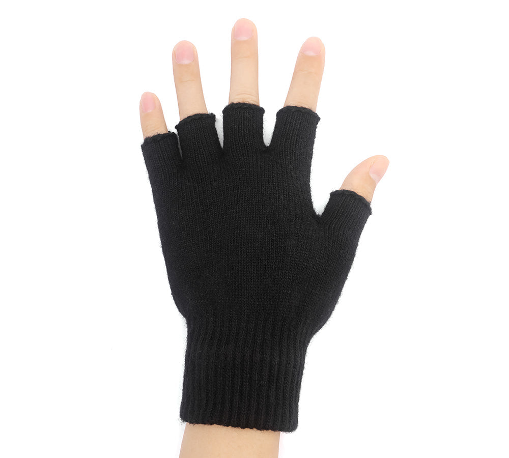 Gloves - Mens Fingerless Gloves With Non Slip Dots