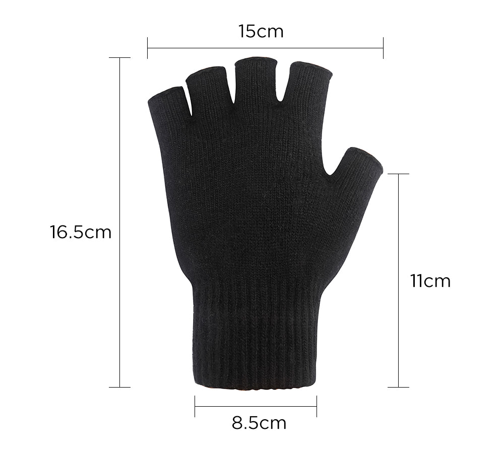 Gloves - Mens Fingerless Gloves With Non Slip Dots