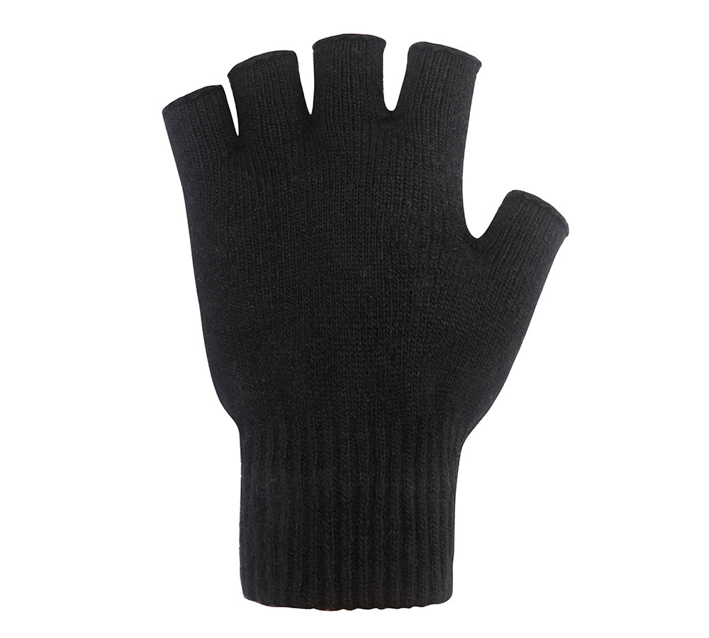 Gloves - Mens Fingerless Gloves With Non Slip Dots