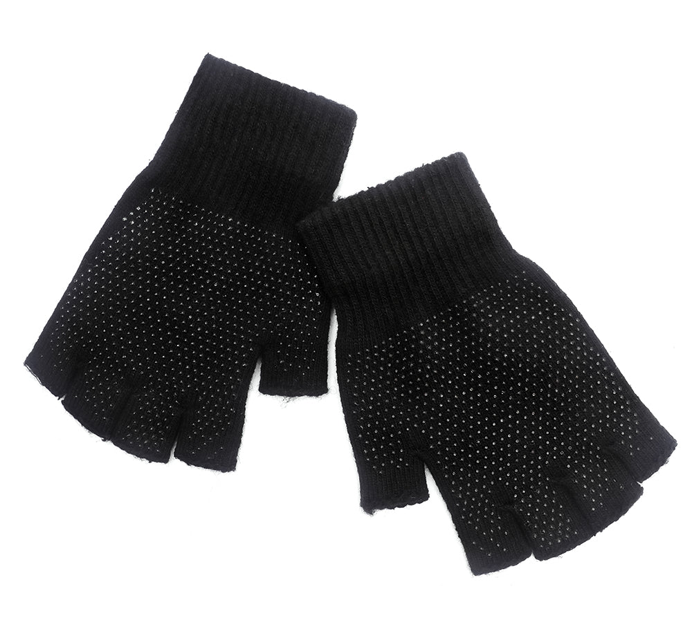 Gloves - Mens Fingerless Gloves With Non Slip Dots