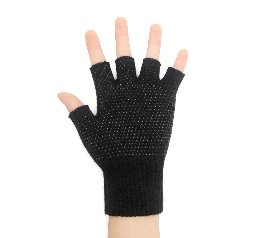Gloves - Mens Fingerless Gloves With Non Slip Dots