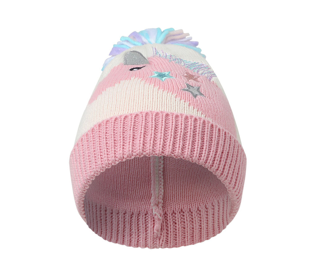 Hats - Kids Knit Unicorn Beanie & Gloves Set