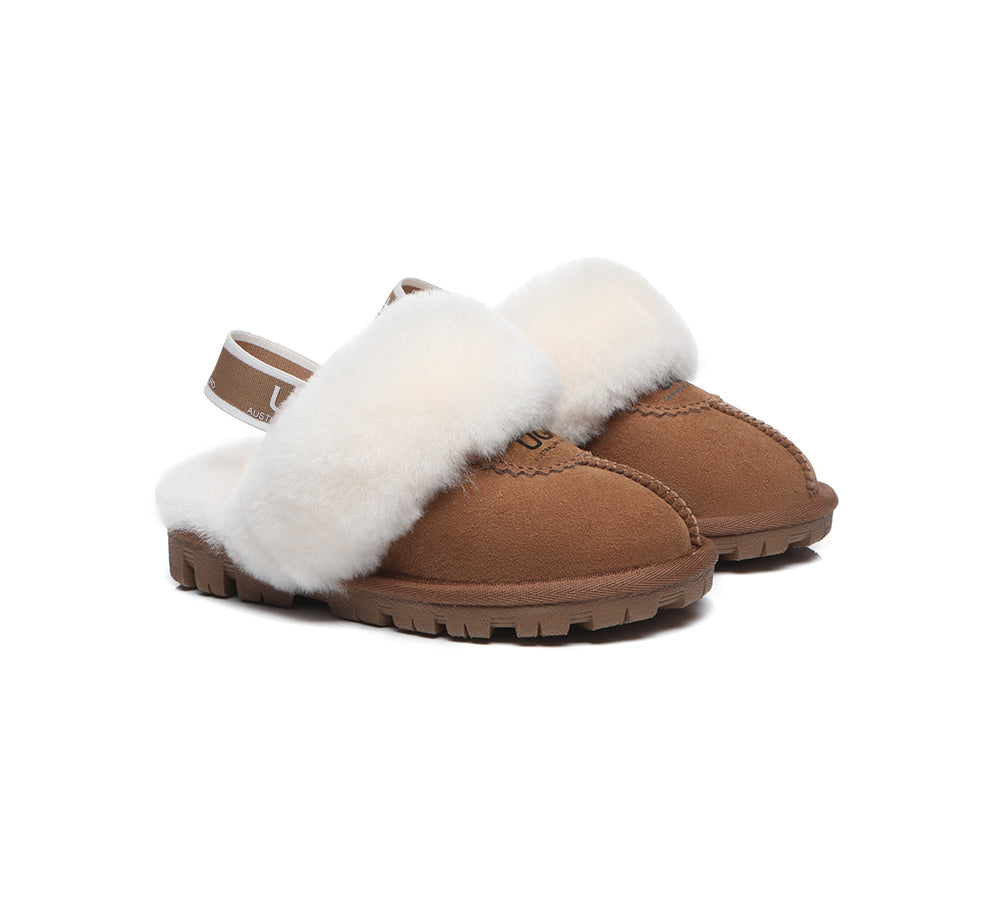 AUSTRALIAN SHEPHERD® Kids Slingback UGG Slipper Kids Waffle Plus