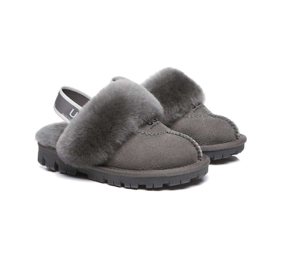 AUSTRALIAN SHEPHERD® Kids Slingback UGG Slipper Kids Waffle Plus