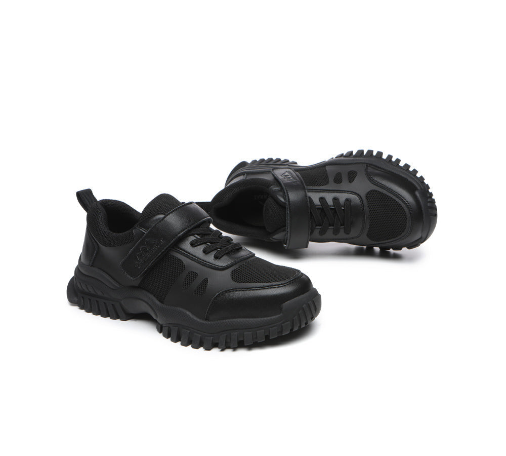Kids Shoes - Senior Black Leather School Shoes