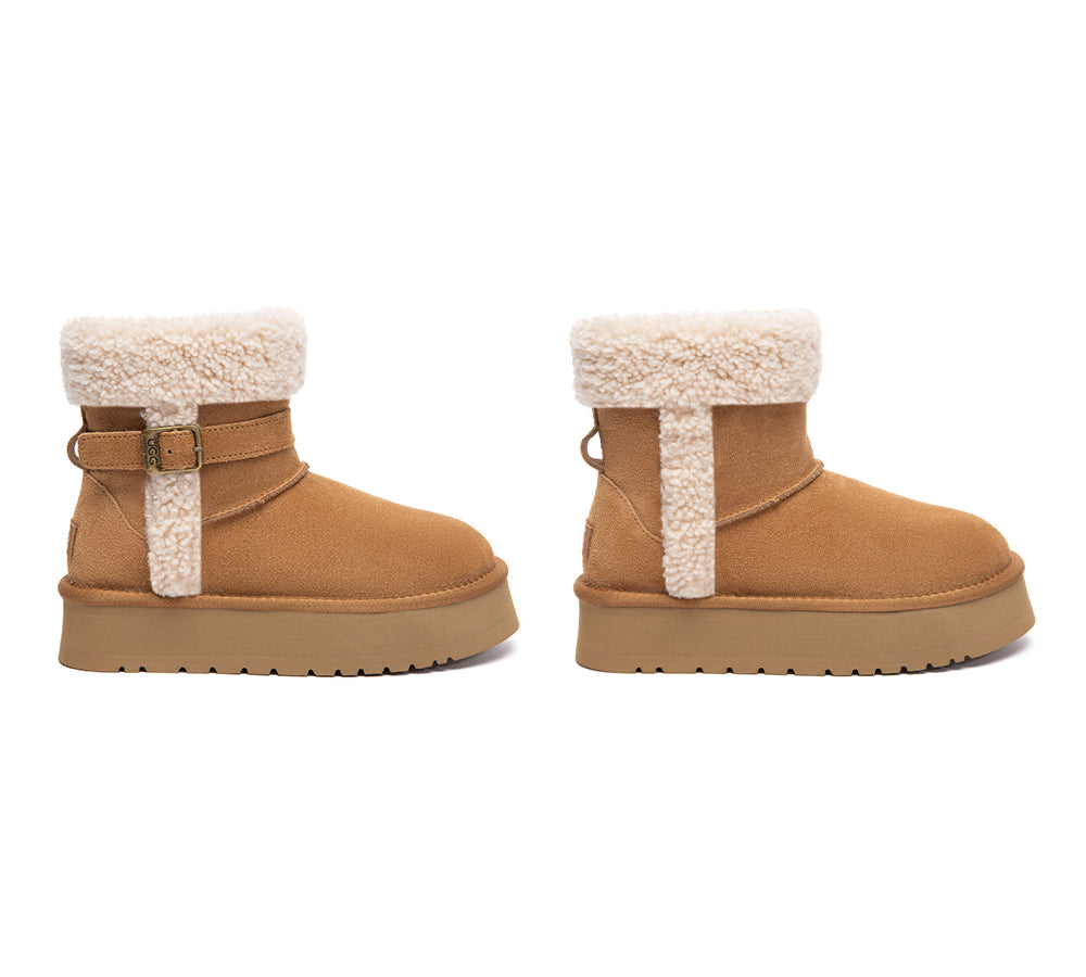 AUSTRALIAN SHEPHERD® UGG Boots Women Shearling Platform Mini Nordel